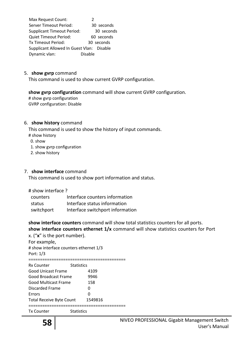 Niveo Professional NGS16TP User Manual | Page 62 / 134