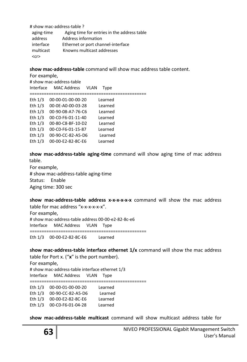 Niveo Professional NGS16TP User Manual | Page 67 / 134