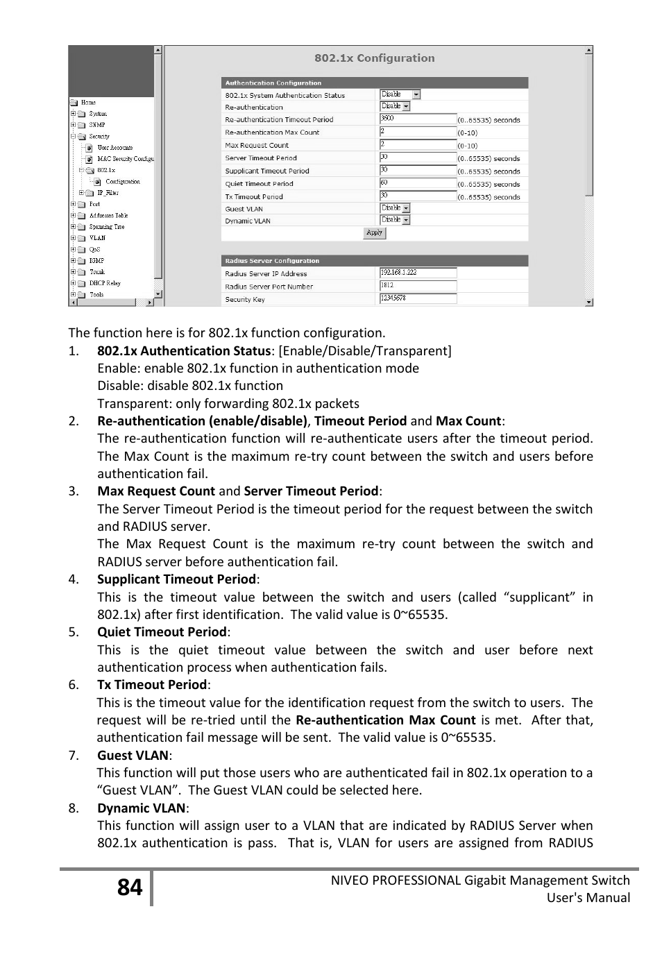 Niveo Professional NGS16TP User Manual | Page 88 / 134