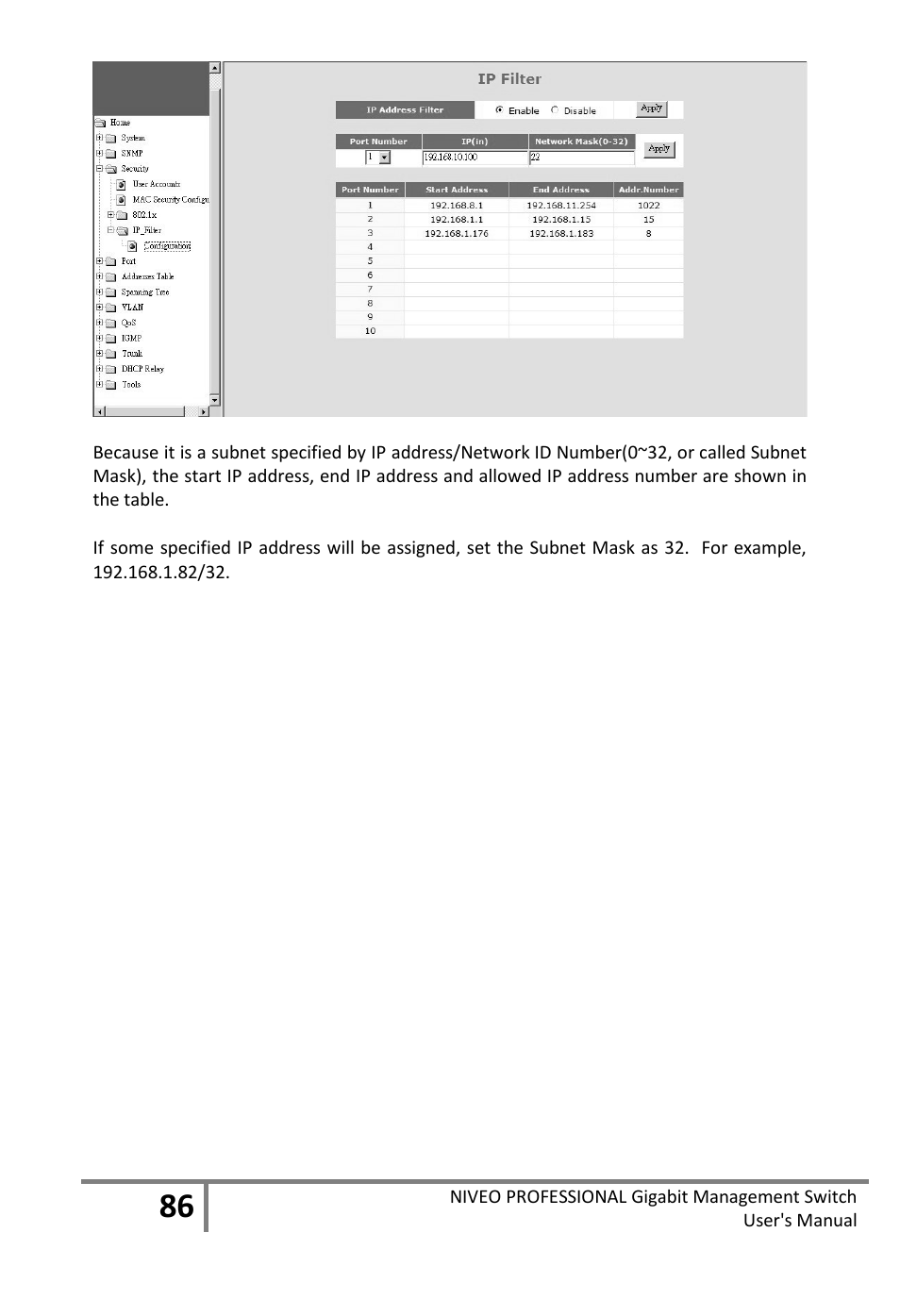 Niveo Professional NGS16TP User Manual | Page 90 / 134