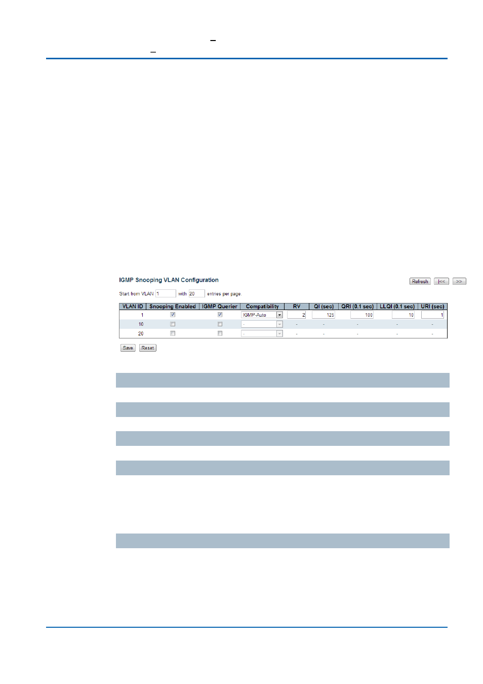 Igmp snooping vlan configuration | Niveo Professional NGSME16T2H User Manual | Page 130 / 366