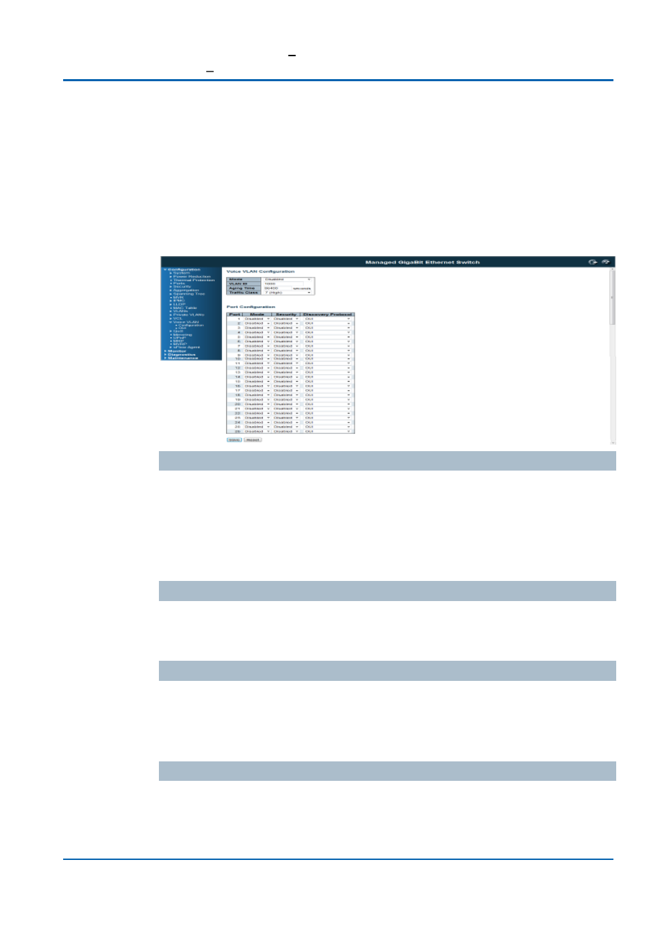 Voice vlan configuration, Voice vlan / configuration | Niveo Professional NGSME16T2H User Manual | Page 171 / 366