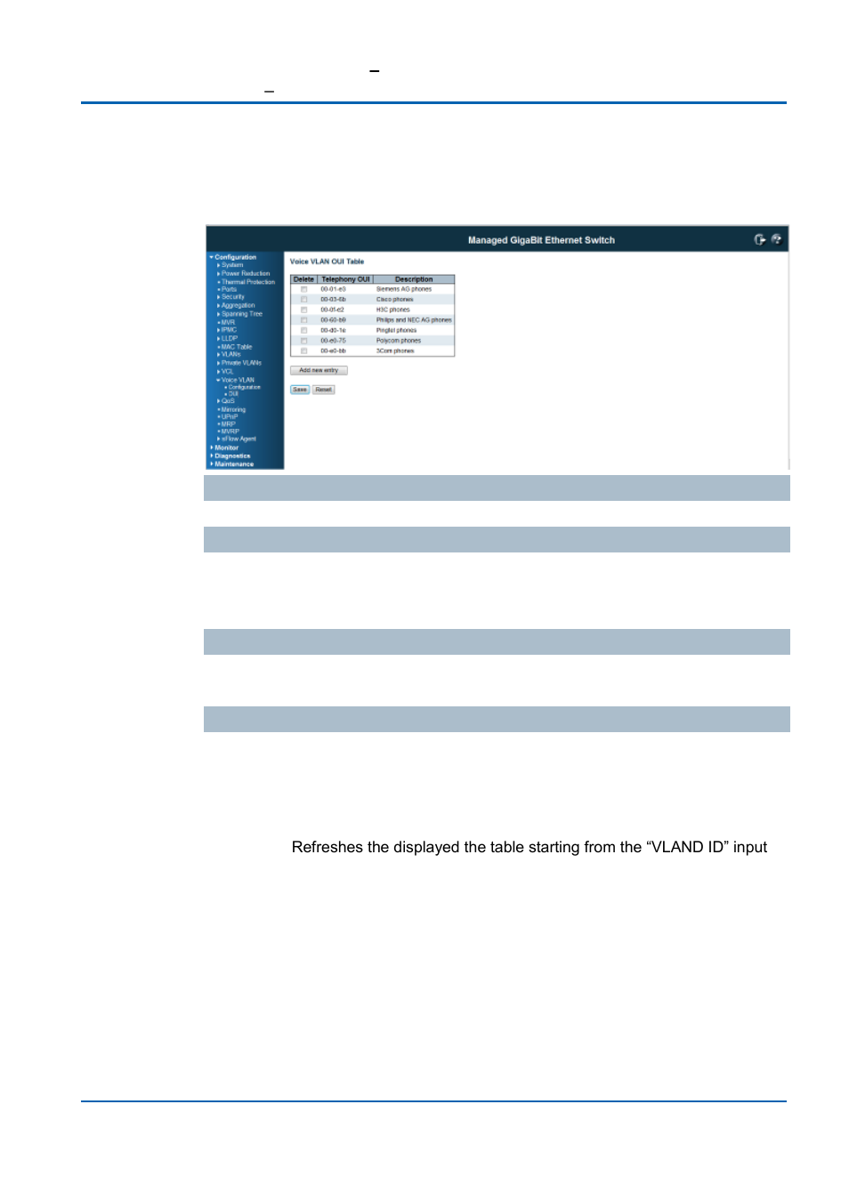 Voice vlan / oui configuration | Niveo Professional NGSME16T2H User Manual | Page 173 / 366