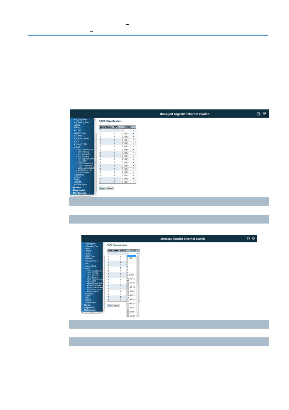 Qos / dscp classification | Niveo Professional NGSME16T2H User Manual | Page 185 / 366