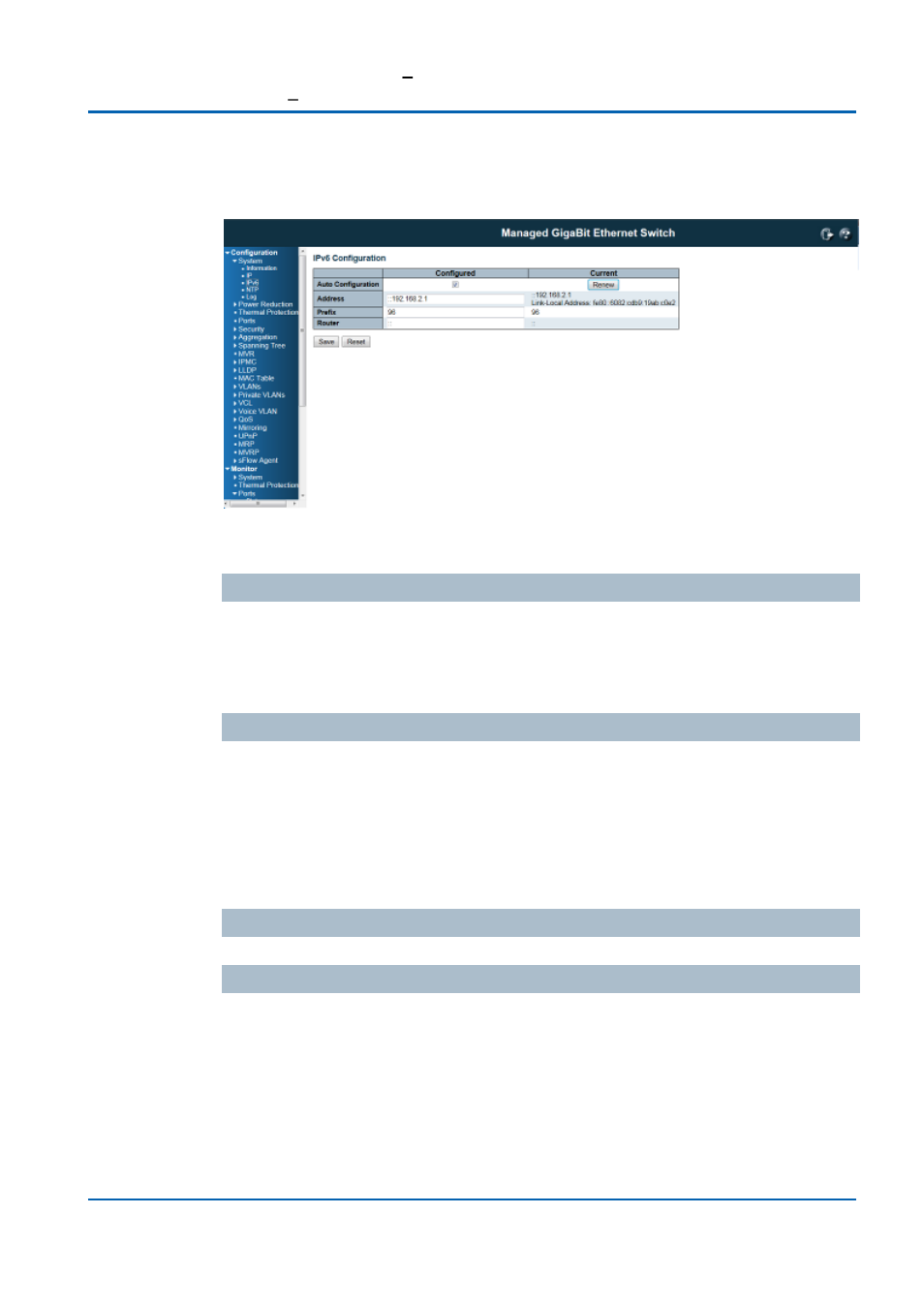 Ipv6 configuration | Niveo Professional NGSME16T2H User Manual | Page 30 / 366