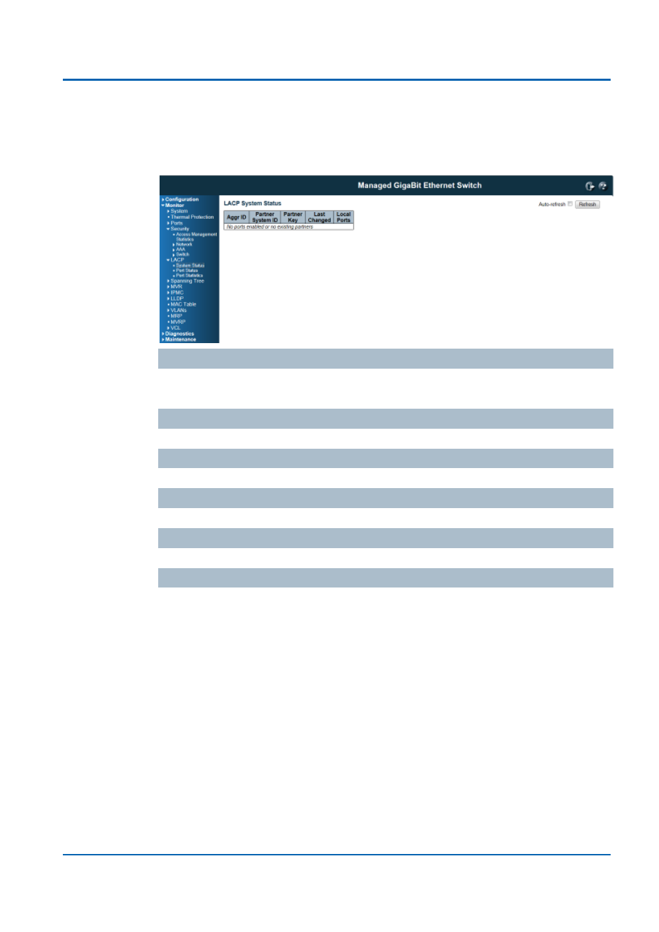 Lacp system status, System status | Niveo Professional NGSME16T2H User Manual | Page 316 / 366