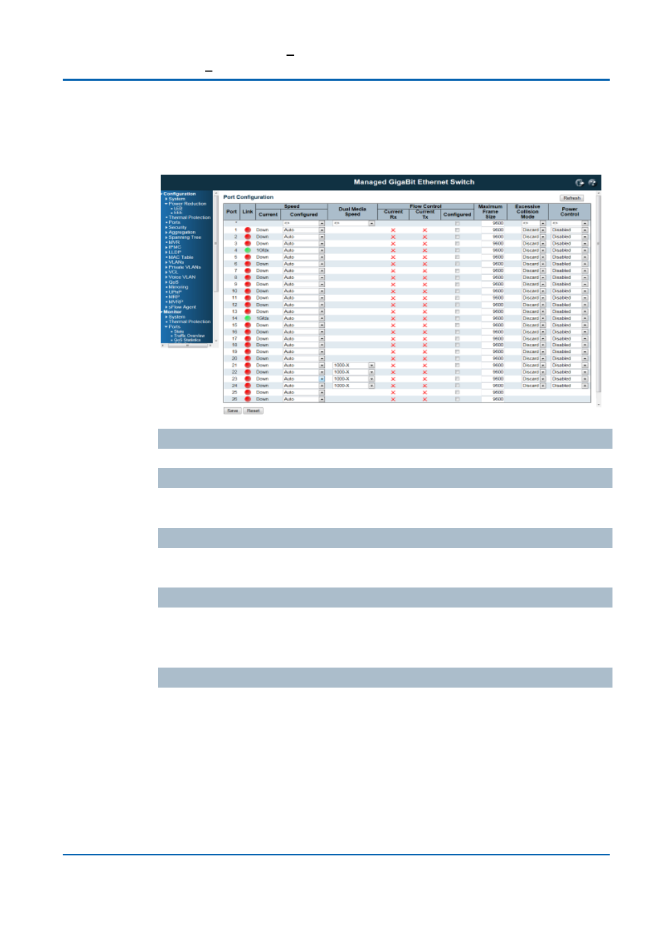 Port configuration | Niveo Professional NGSME16T2H User Manual | Page 38 / 366