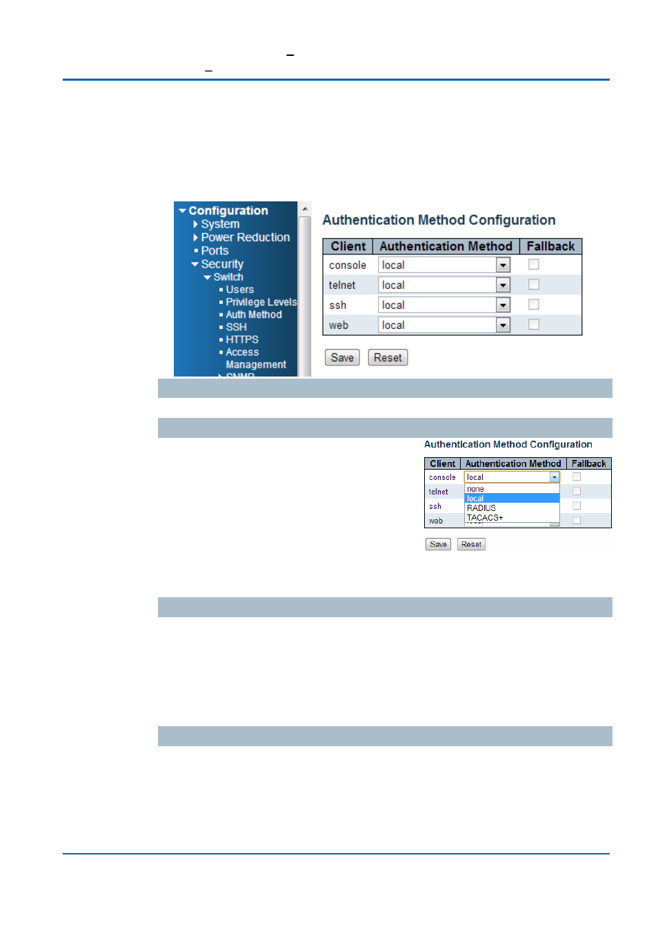 Security / switch / auth method | Niveo Professional NGSME16T2H User Manual | Page 44 / 366