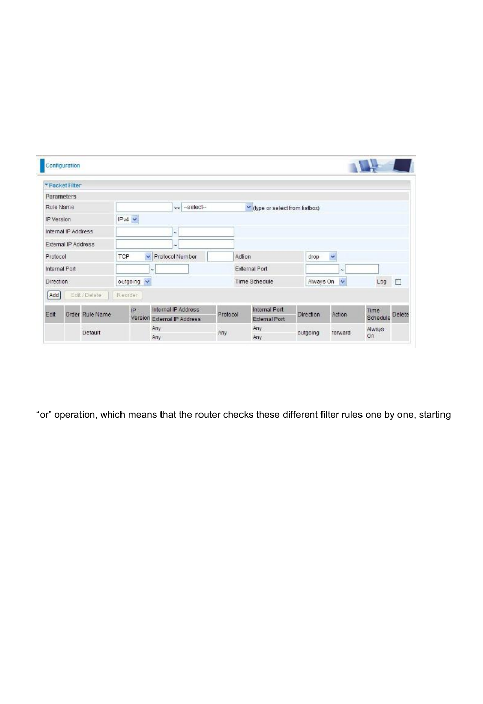 Firewall, Packet filter | Niveo Professional NWAR33P User Manual | Page 115 / 155