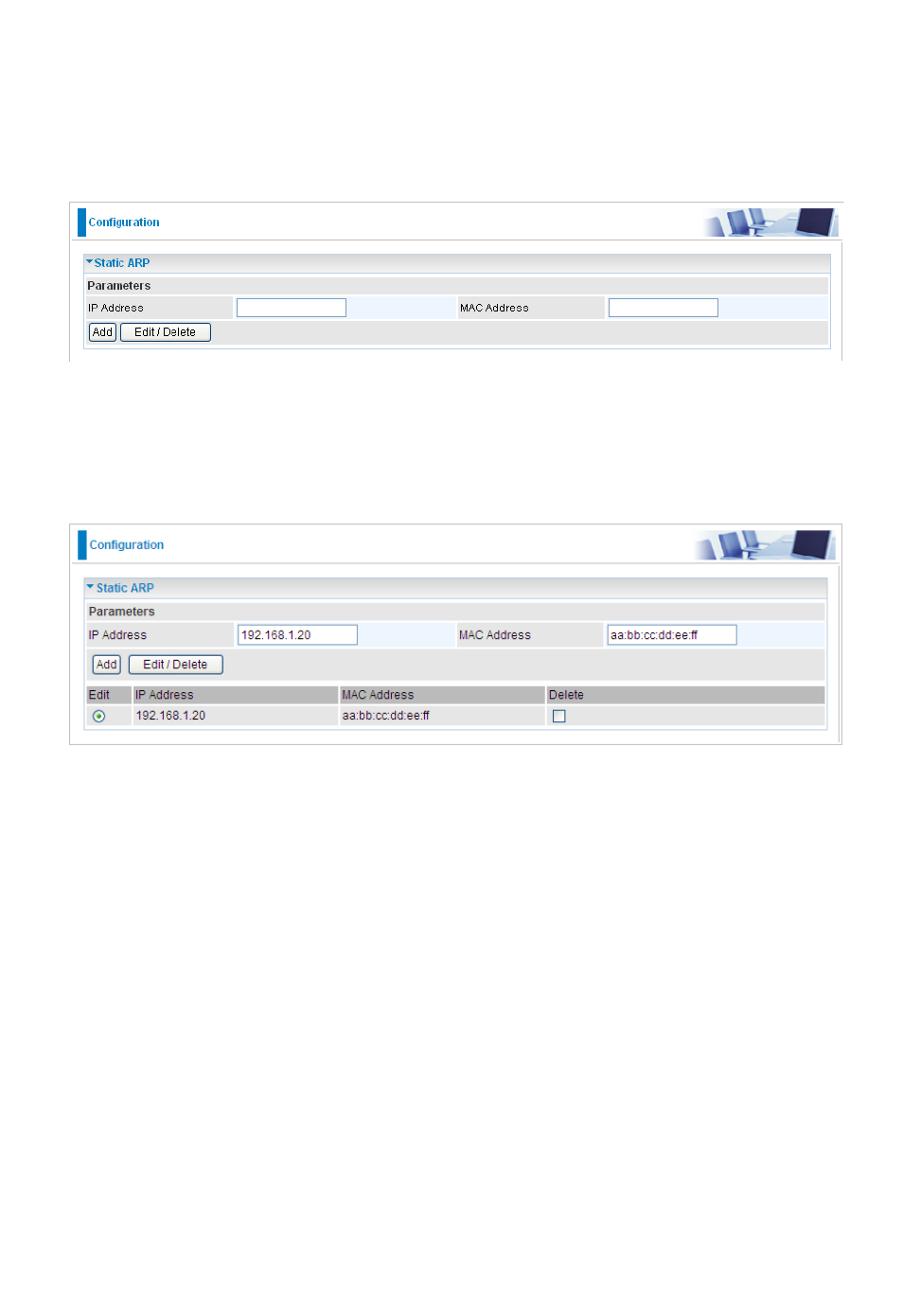 Static arp | Niveo Professional NWAR33P User Manual | Page 134 / 155