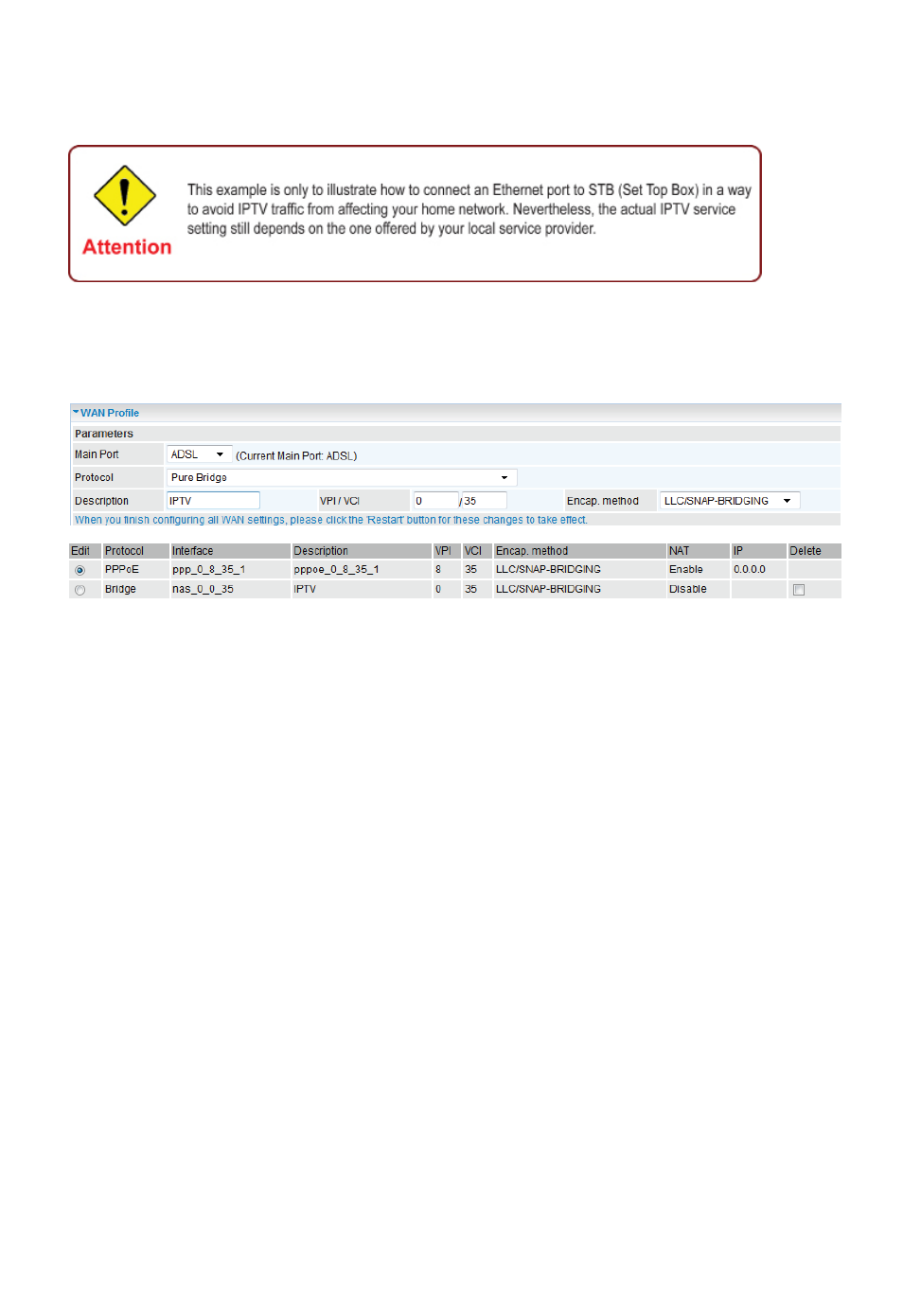 Example: iptv service setting | Niveo Professional NWAR33P User Manual | Page 138 / 155