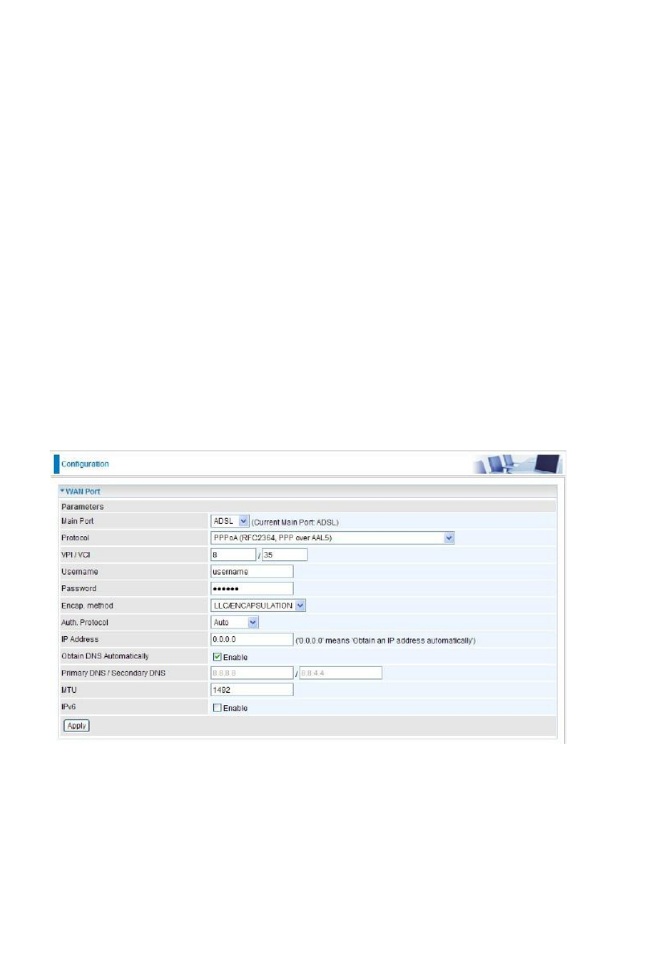 Pppoa connection (adsl) | Niveo Professional NWAR33P User Manual | Page 54 / 155