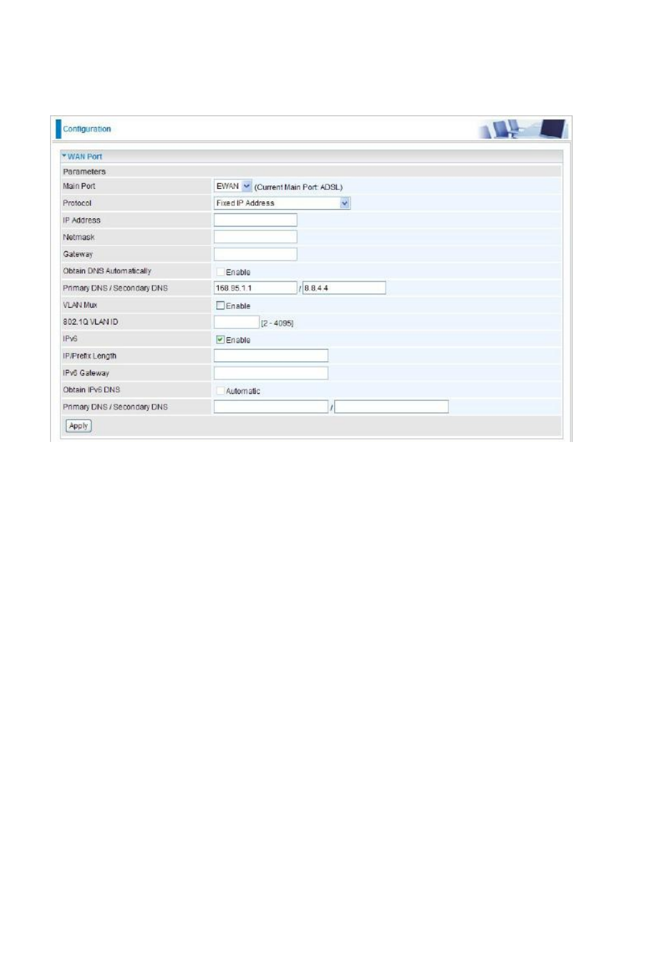 Fixed ip address (ewan) | Niveo Professional NWAR33P User Manual | Page 60 / 155