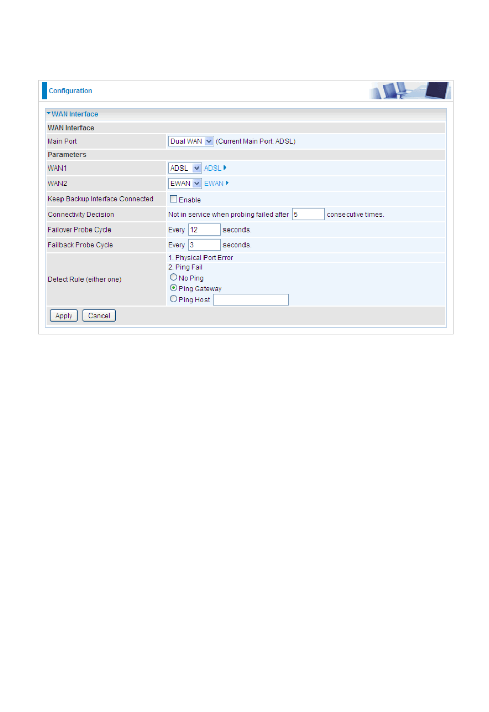 Wan interface (dual wan) | Niveo Professional NWAR33P User Manual | Page 93 / 155