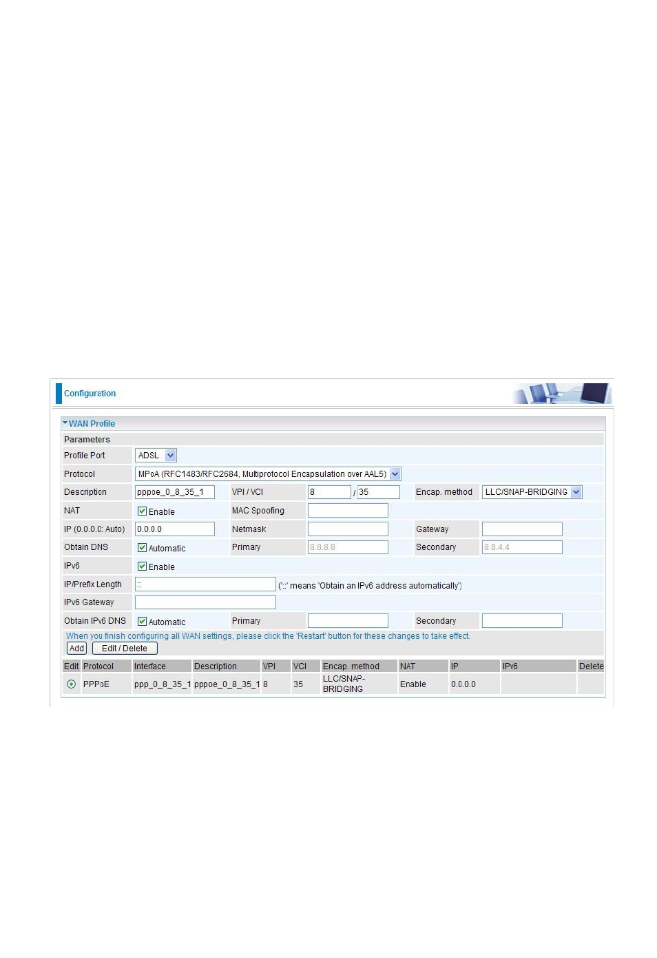 Mpoa connection (adsl) | Niveo Professional NWAR33P User Manual | Page 98 / 155