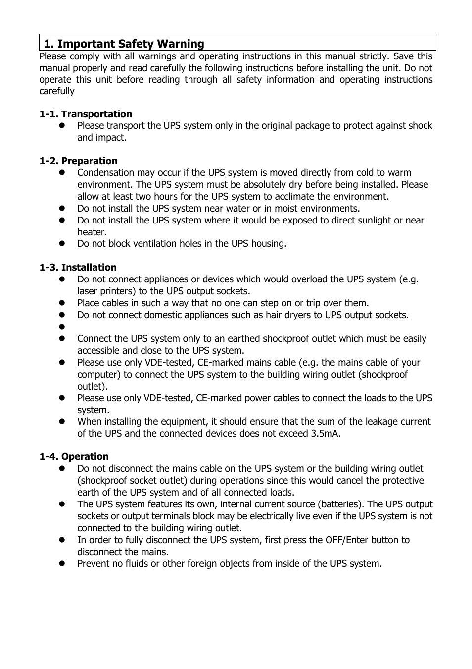 Niveo Professional NUPS22-1000U User Manual | Page 4 / 24