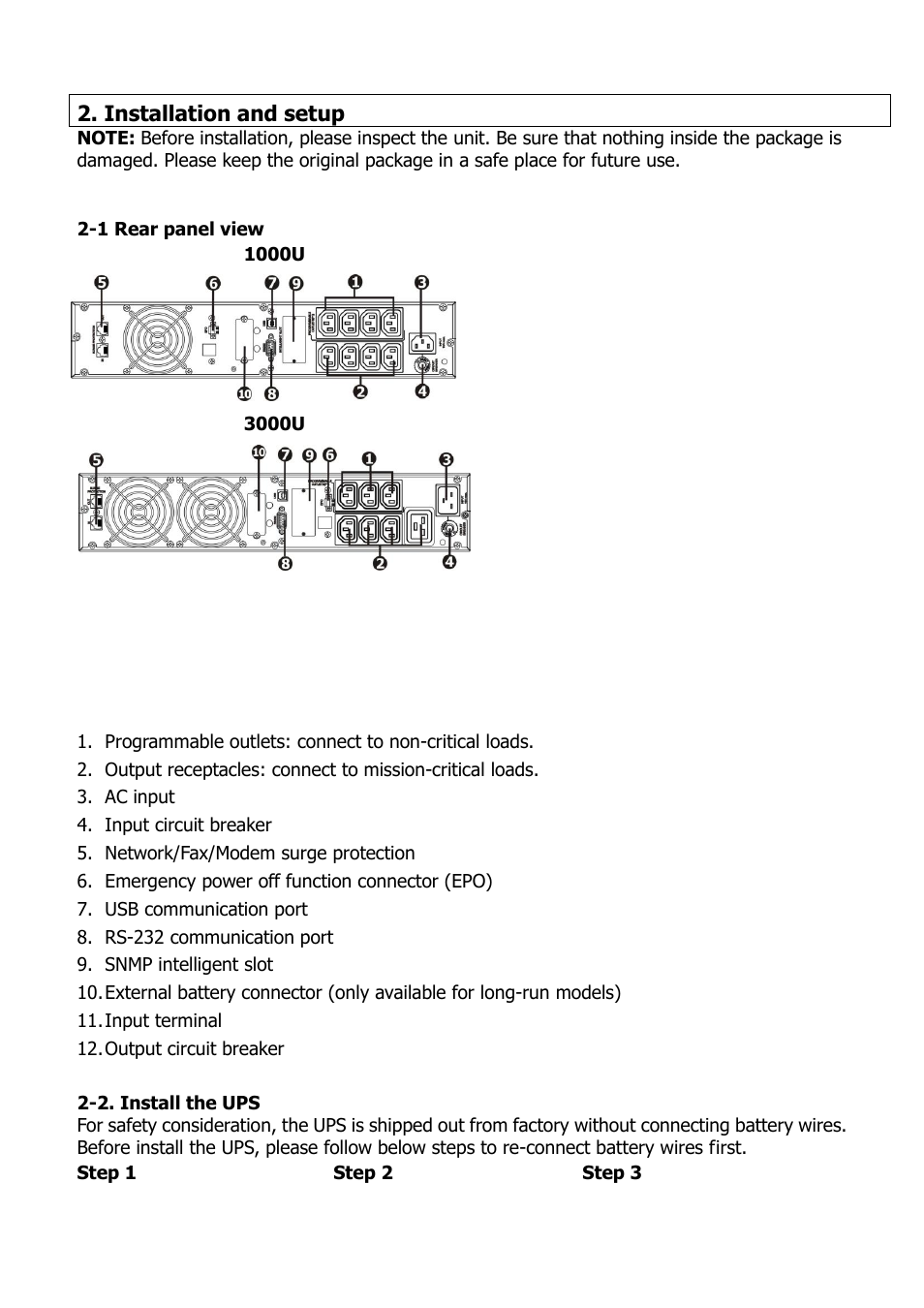 Niveo Professional NUPS22-1000U User Manual | Page 6 / 24