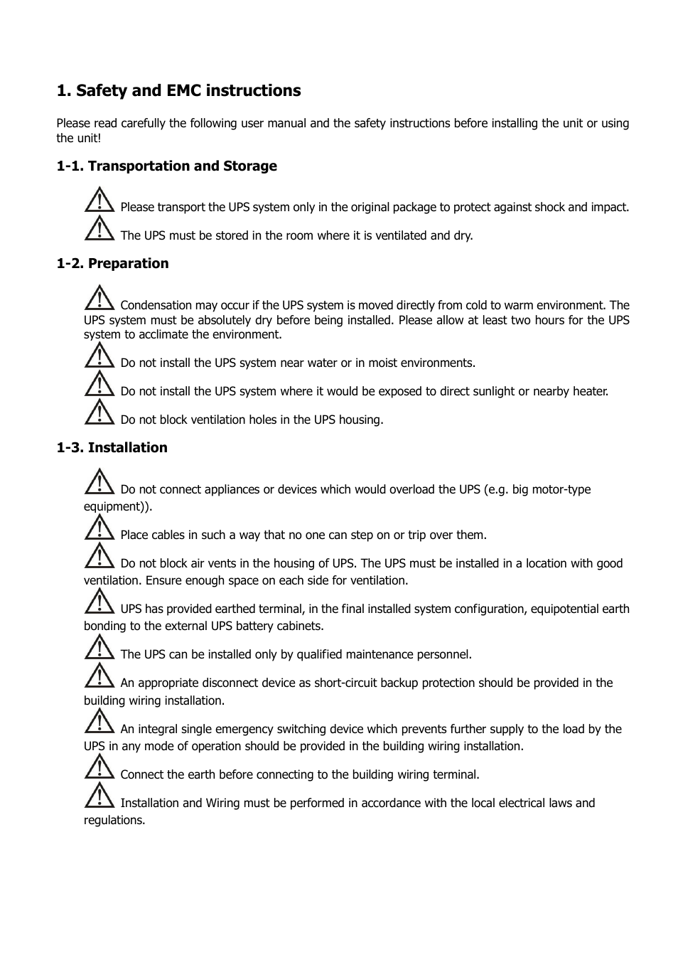 Safety and emc instructions | Niveo Professional NUPS22-6000U User Manual | Page 4 / 31