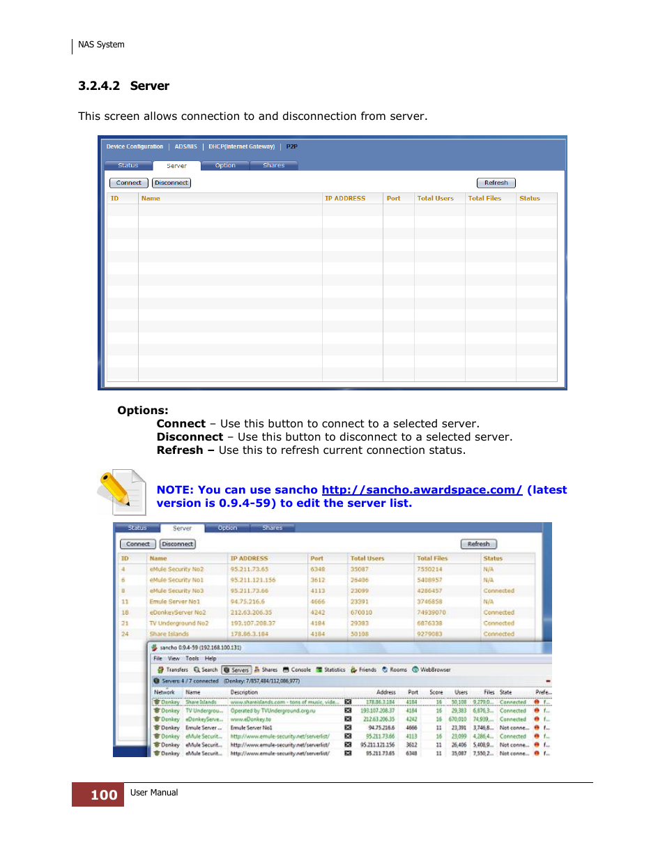 2 server | Niveo Professional NNAS-R4 User Manual | Page 100 / 189