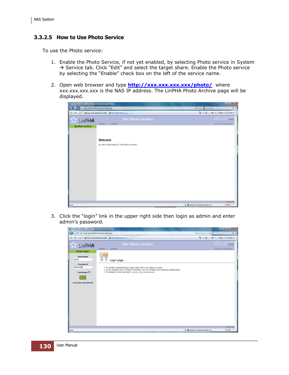 5 how to use photo service | Niveo Professional NNAS-R4 User Manual | Page 130 / 189