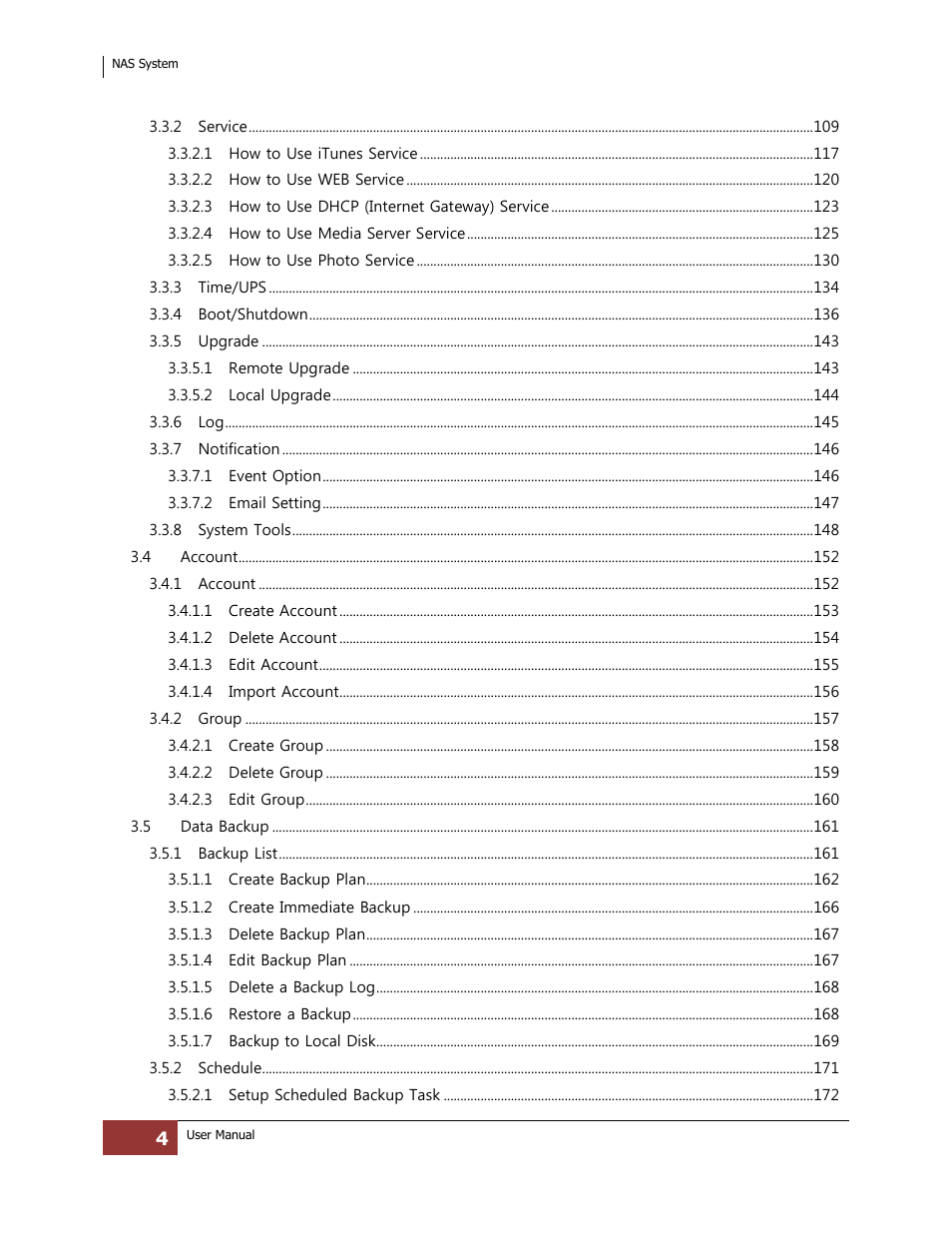 Niveo Professional NNAS-R4 User Manual | Page 4 / 189