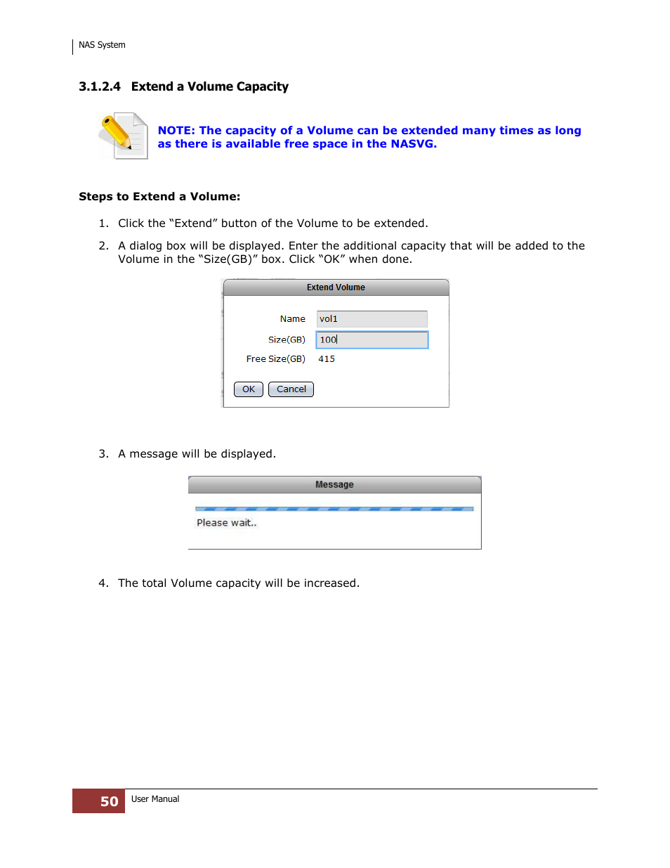 4 extend a volume capacity | Niveo Professional NNAS-R4 User Manual | Page 50 / 189