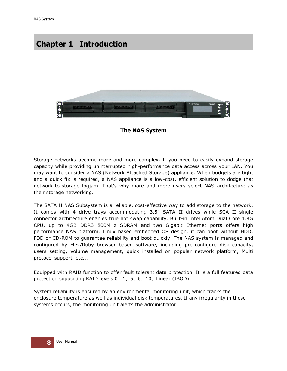 Chapter 1 introduction | Niveo Professional NNAS-R4 User Manual | Page 8 / 189
