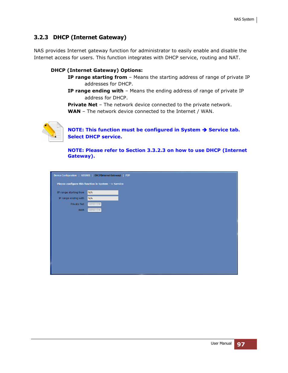 3 dhcp (internet gateway) | Niveo Professional NNAS-R4 User Manual | Page 97 / 189