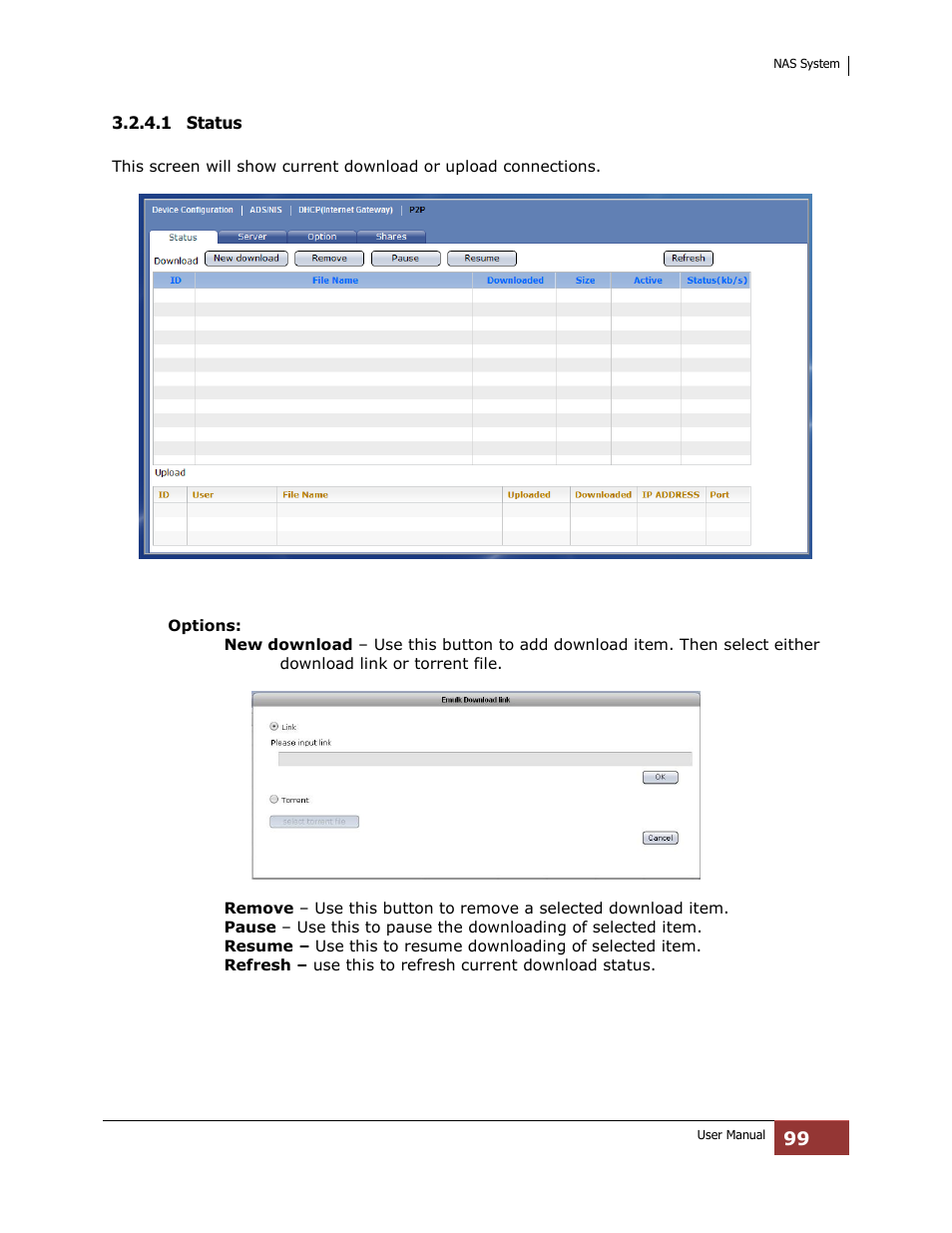 1 status | Niveo Professional NNAS-R4 User Manual | Page 99 / 189