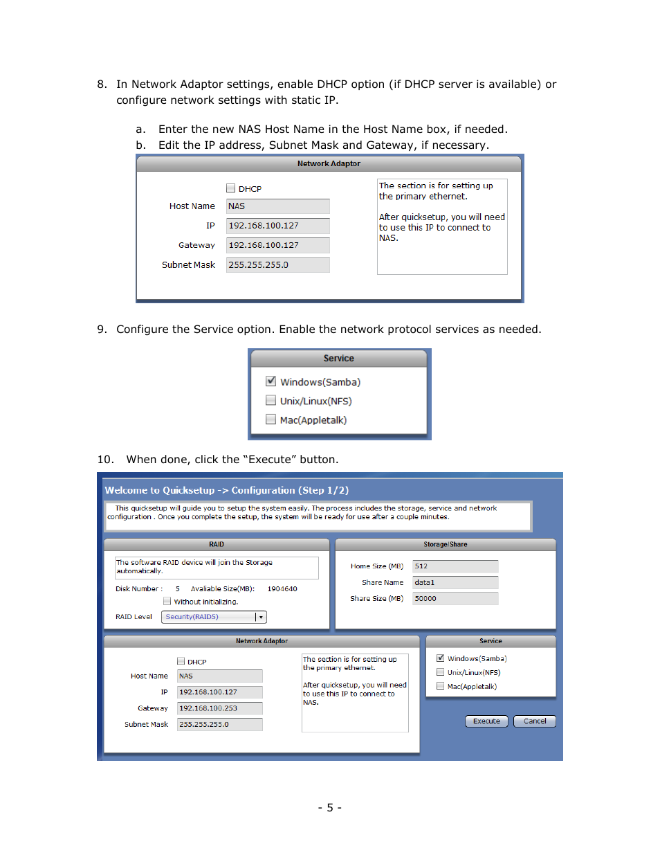 Niveo Professional NNAS-R4 Quick Installation Guide User Manual | Page 5 / 10