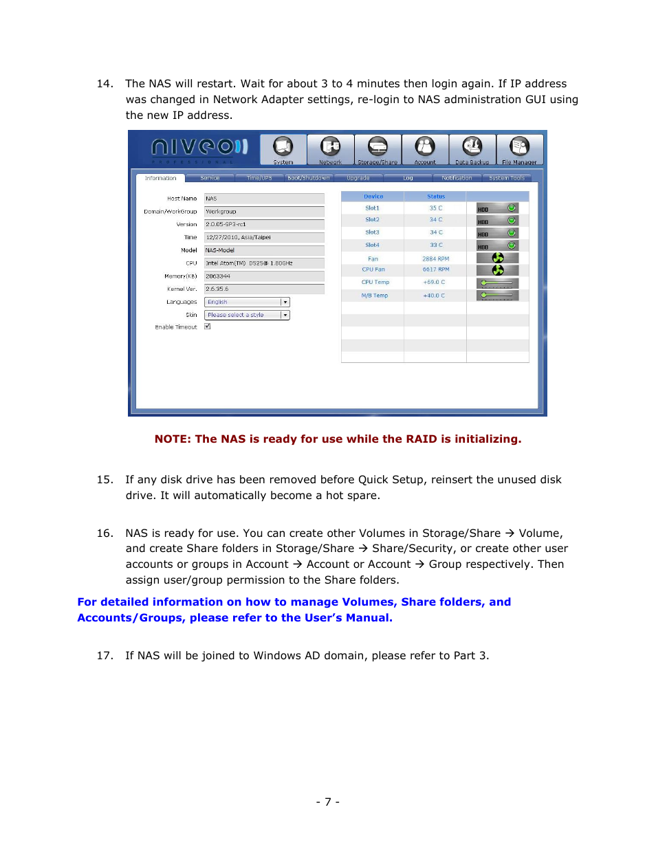 Niveo Professional NNAS-R4 Quick Installation Guide User Manual | Page 7 / 10