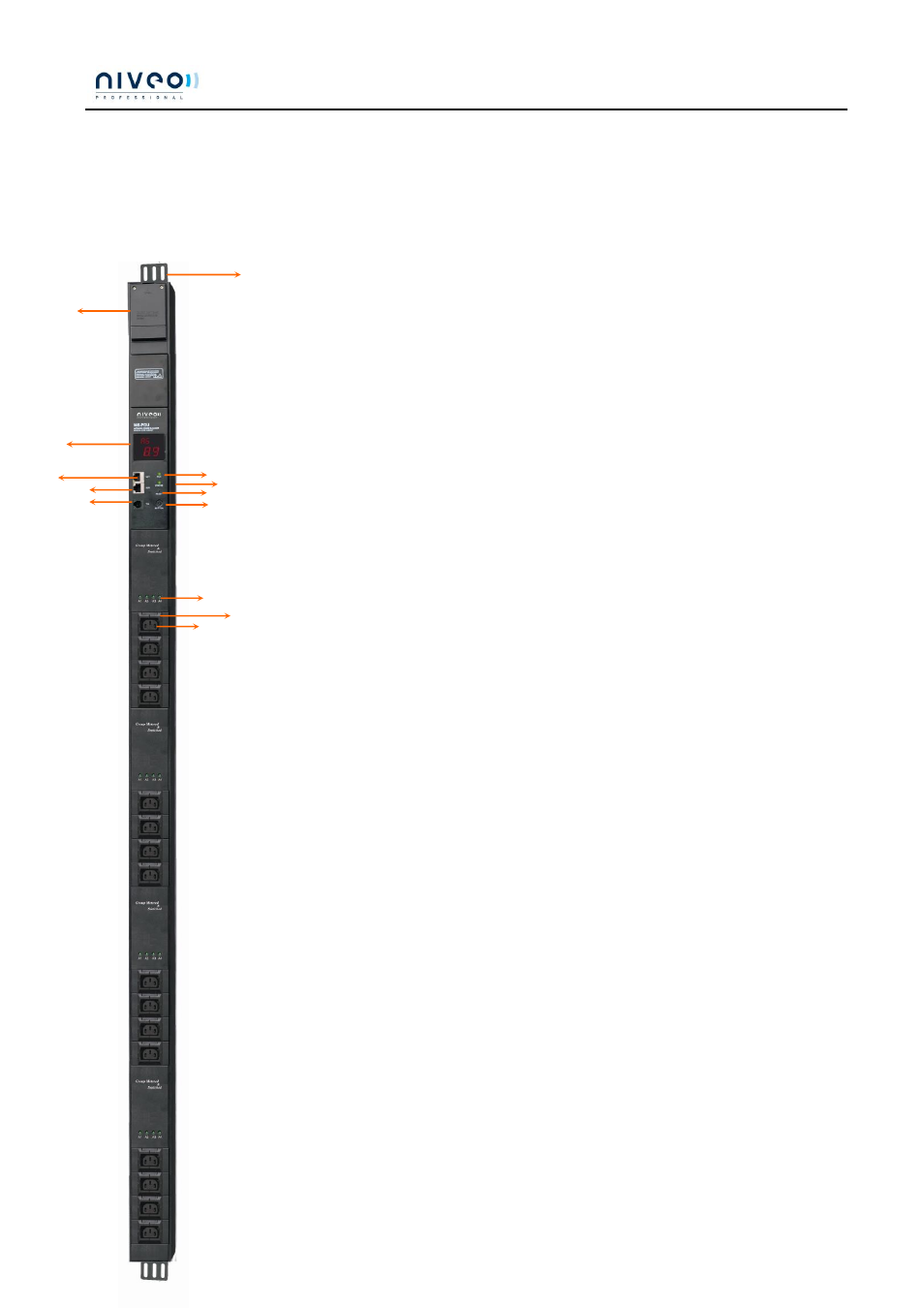 Product structure diagram | Niveo Professional NPD8C16A User Manual | Page 4 / 15