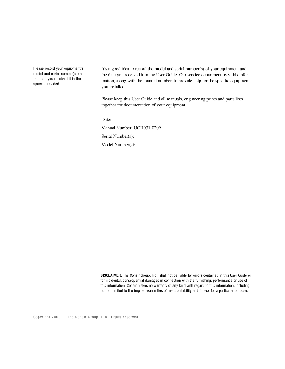 Conair EARTHSMART UGH031-0209 User Manual | Page 2 / 72