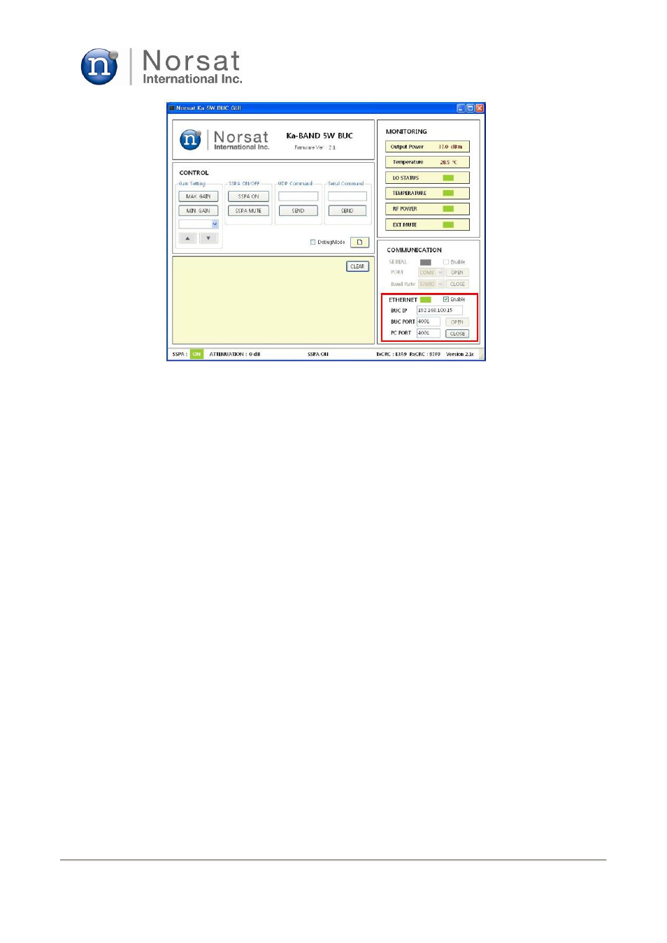 Norsat O3b 5W BUC User Manual | Page 22 / 28
