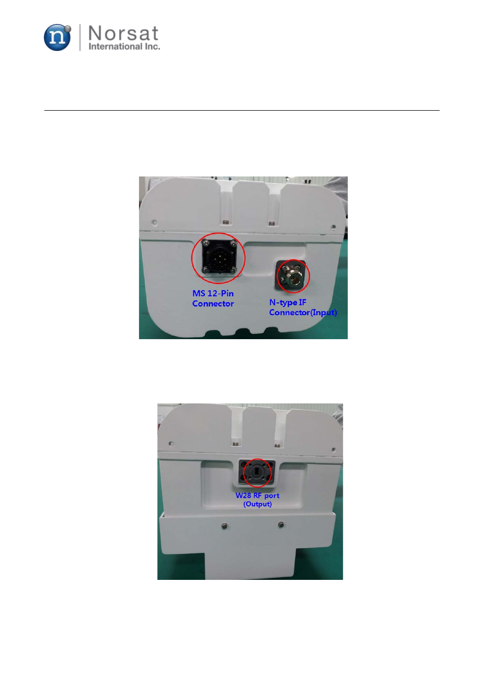 Interfaces | Norsat O3b 20W BUC User Manual | Page 7 / 25