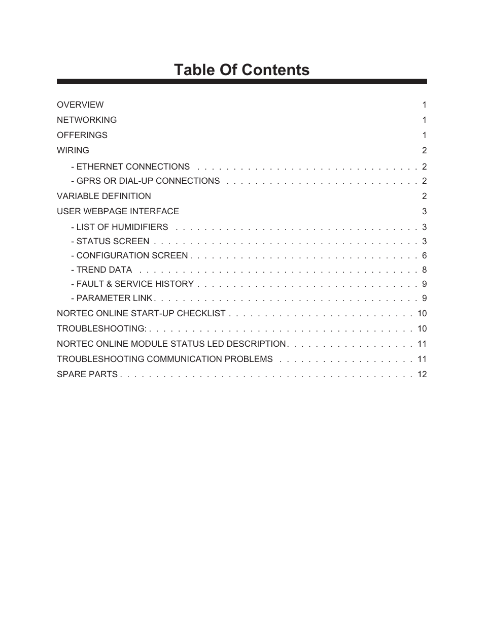 Nortec NHSC Nortec OnLine User Manual | Page 2 / 16