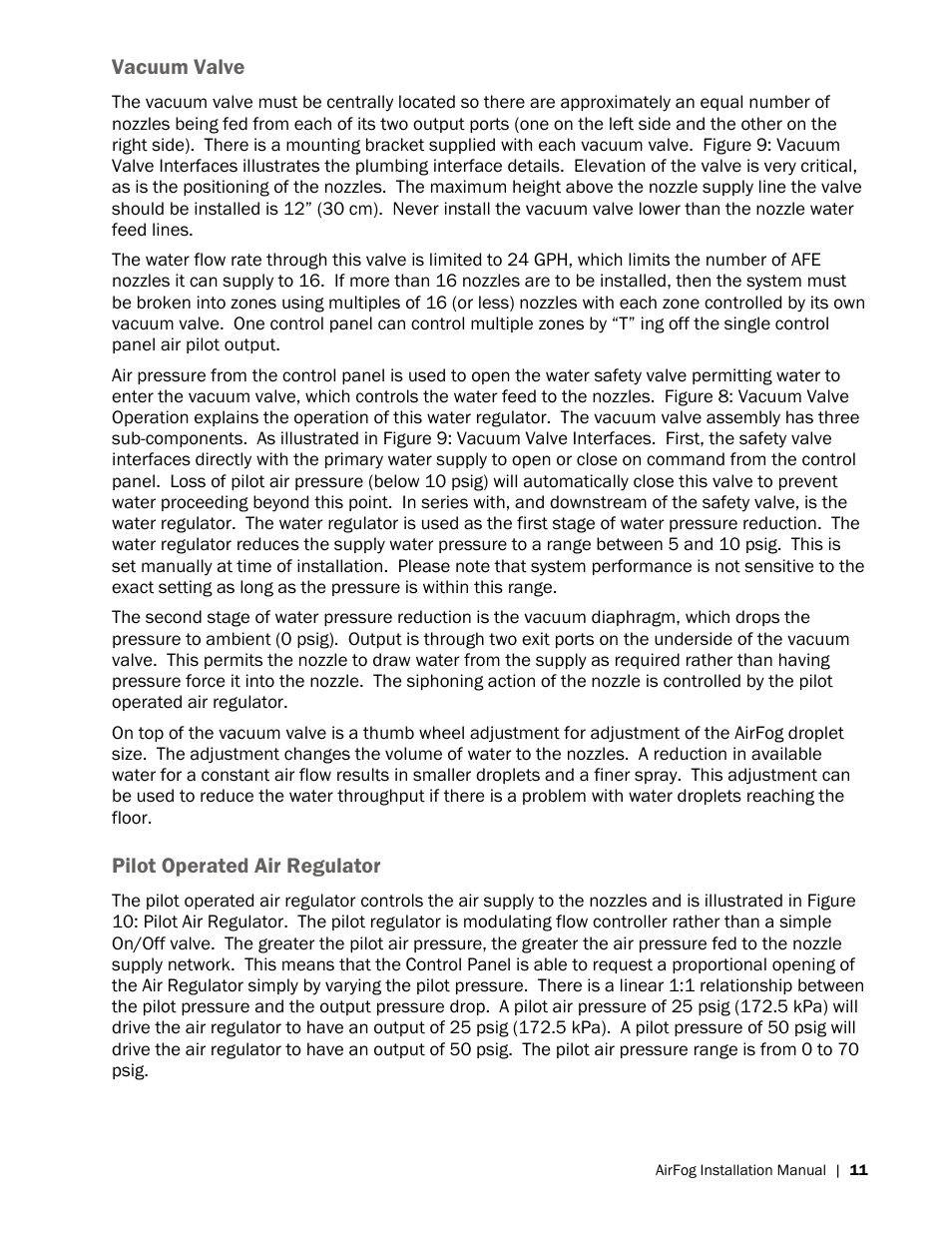 Nortec AIRFOG Series User Manual | Page 15 / 48