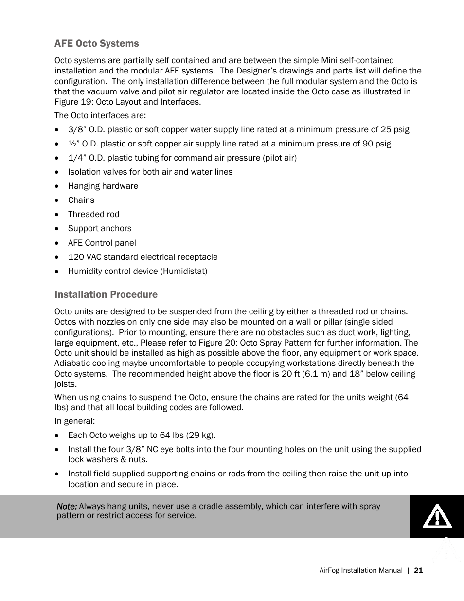 Nortec AIRFOG Series User Manual | Page 25 / 48