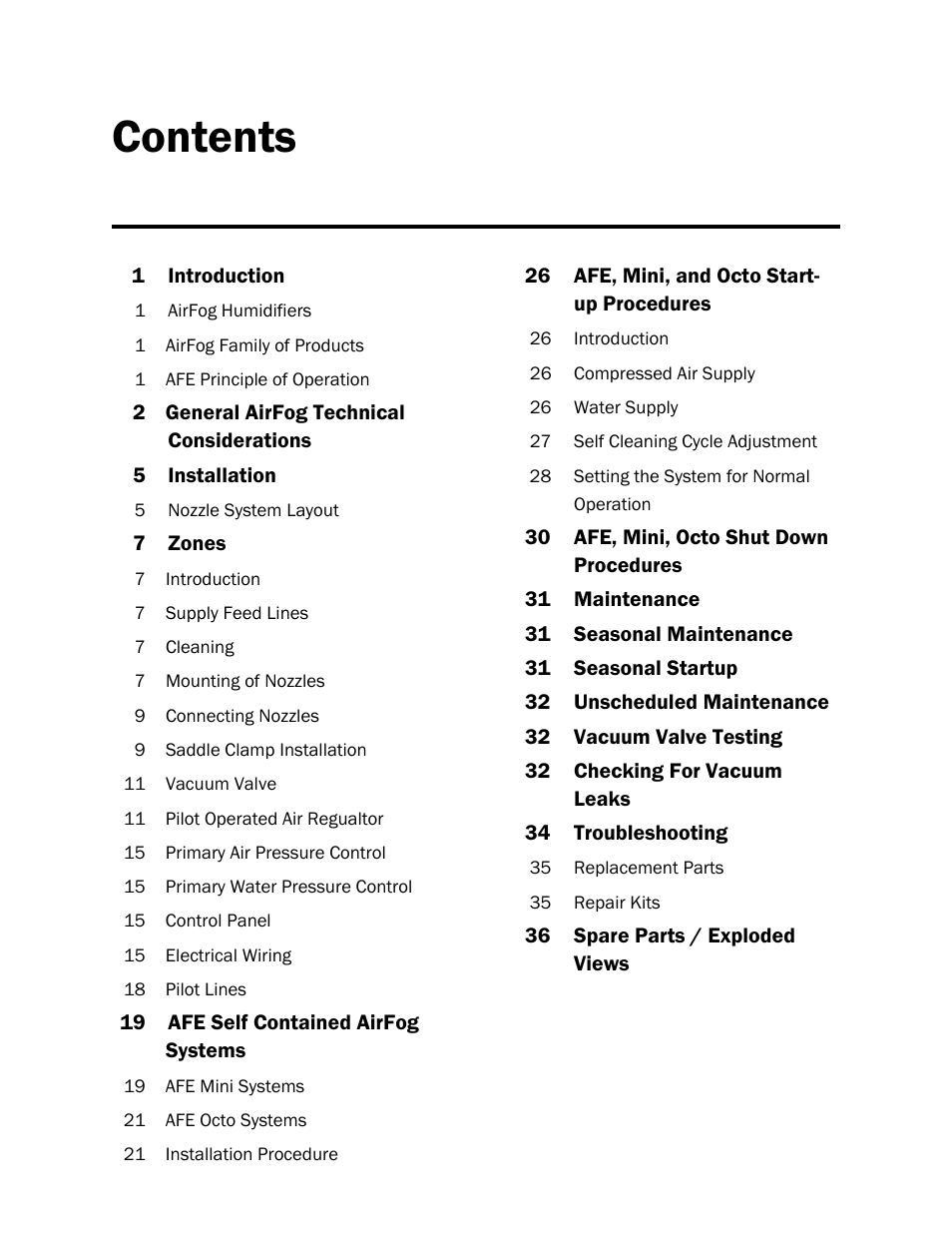 Nortec AIRFOG Series User Manual | Page 3 / 48