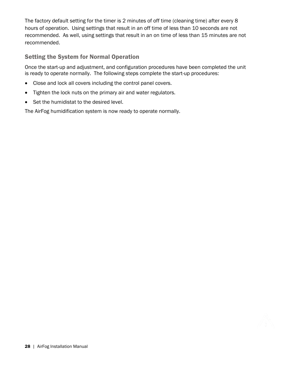 Nortec AIRFOG Series User Manual | Page 32 / 48