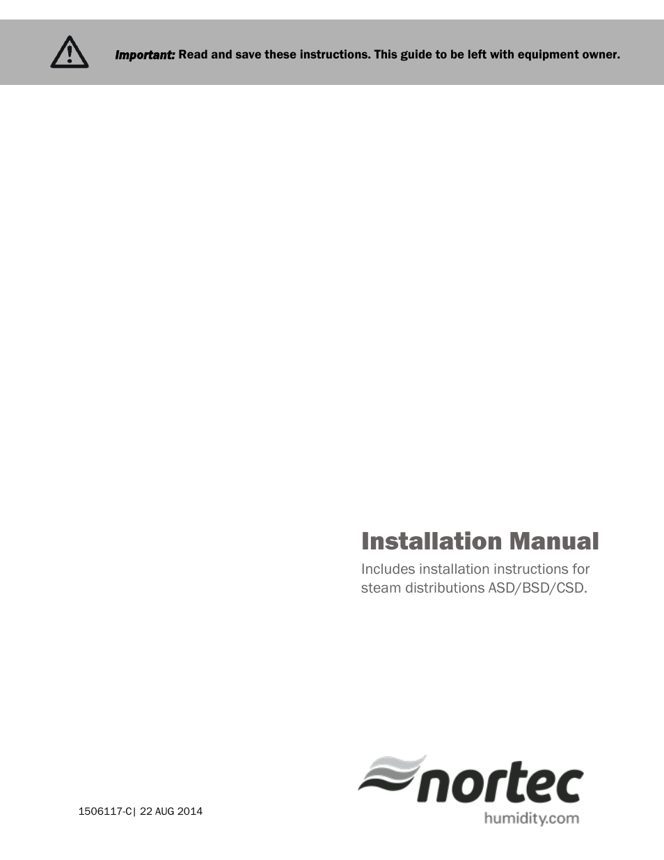 Nortec Steam Distribution User Manual | 15 pages