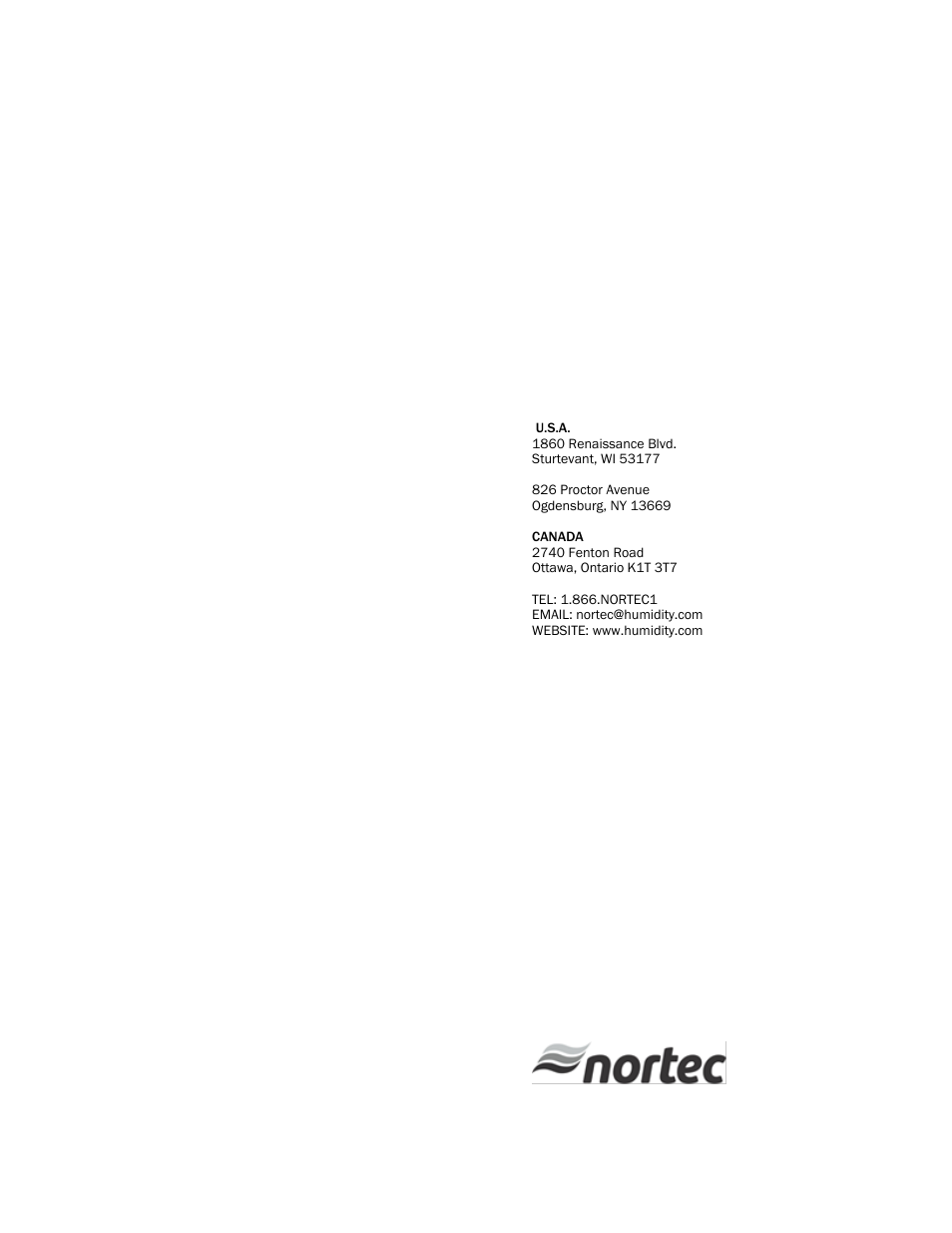 Nortec Steam Distribution User Manual | Page 15 / 15