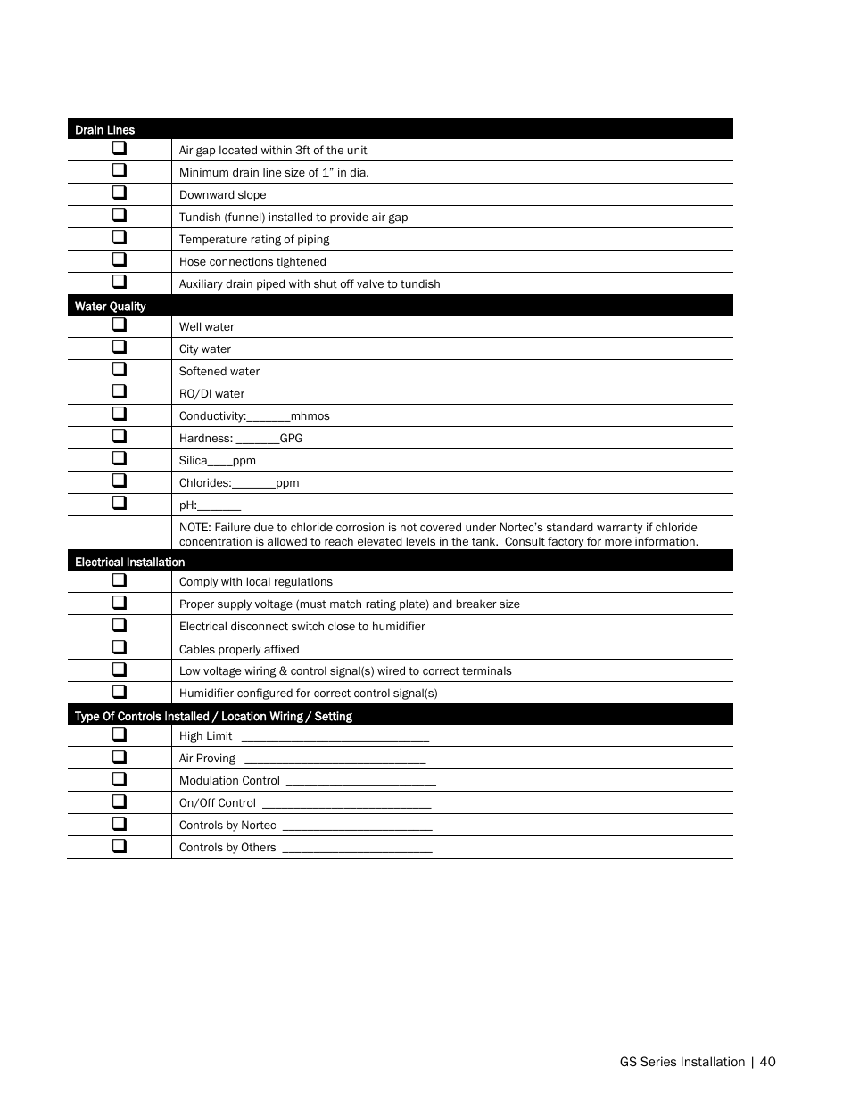 Nortec GS Series User Manual | Page 43 / 98