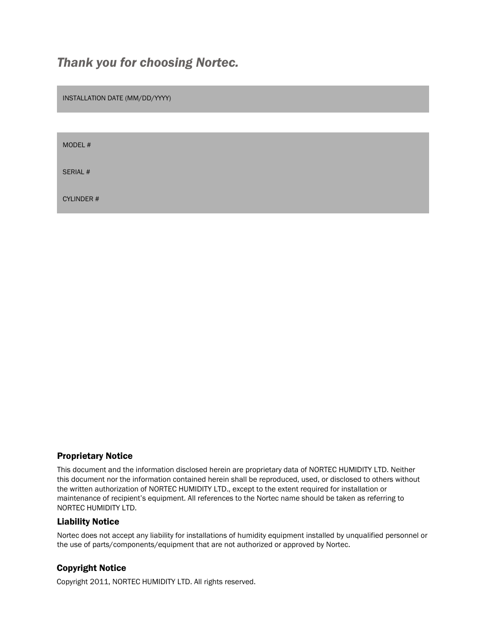 Nortec HP Series User Manual | Page 2 / 76