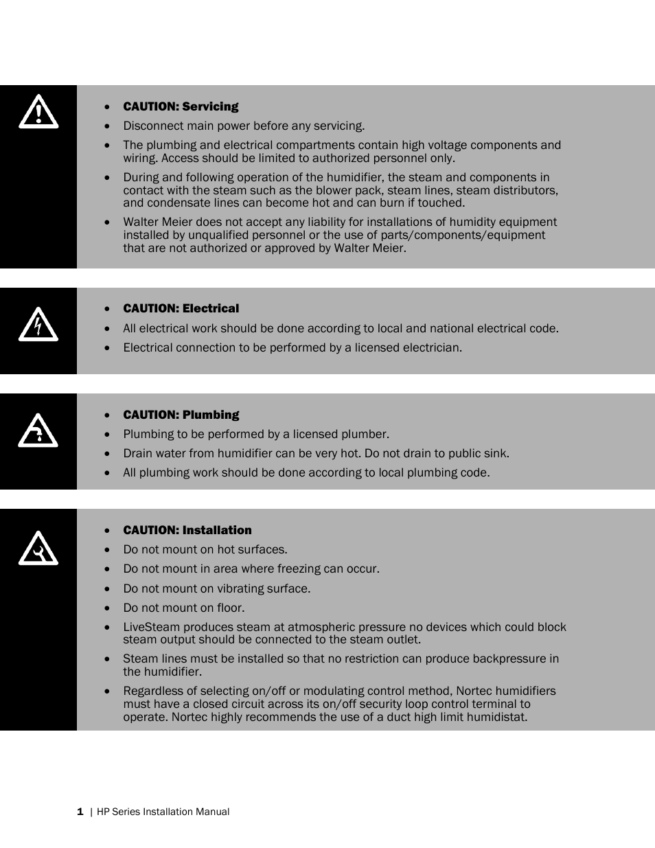 Nortec HP Series User Manual | Page 4 / 76