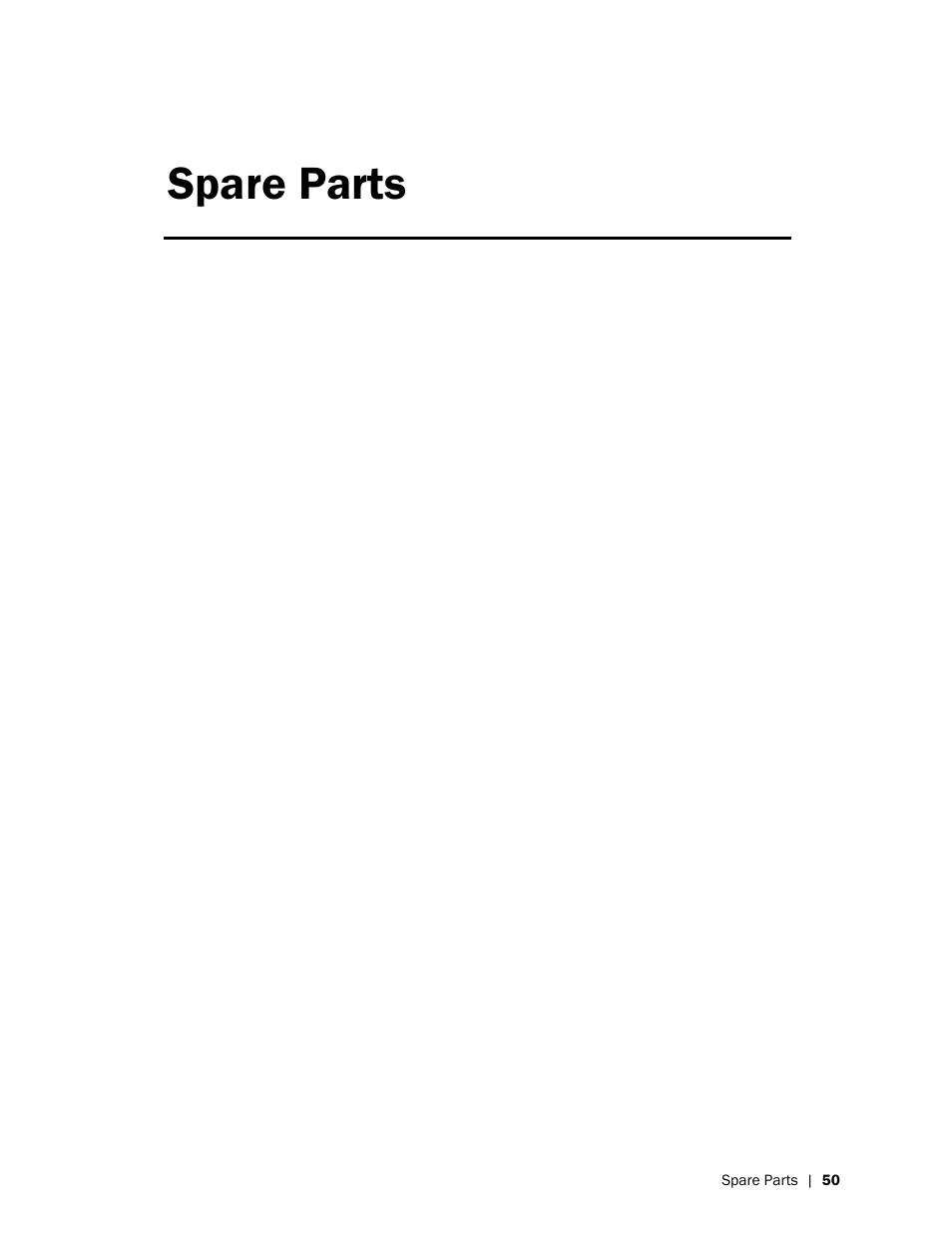 Spare parts | Nortec HP Series User Manual | Page 53 / 76