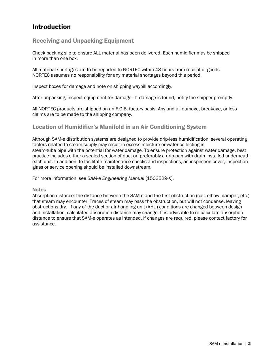 Introduction | Nortec SAM-e User Manual | Page 5 / 62