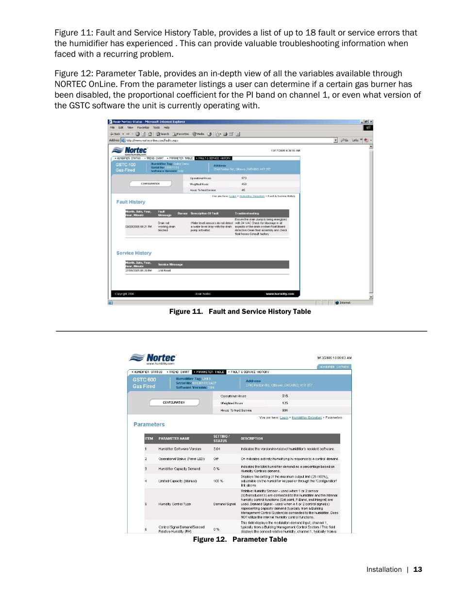 Nortec OnLine GSTC User Manual | Page 17 / 24