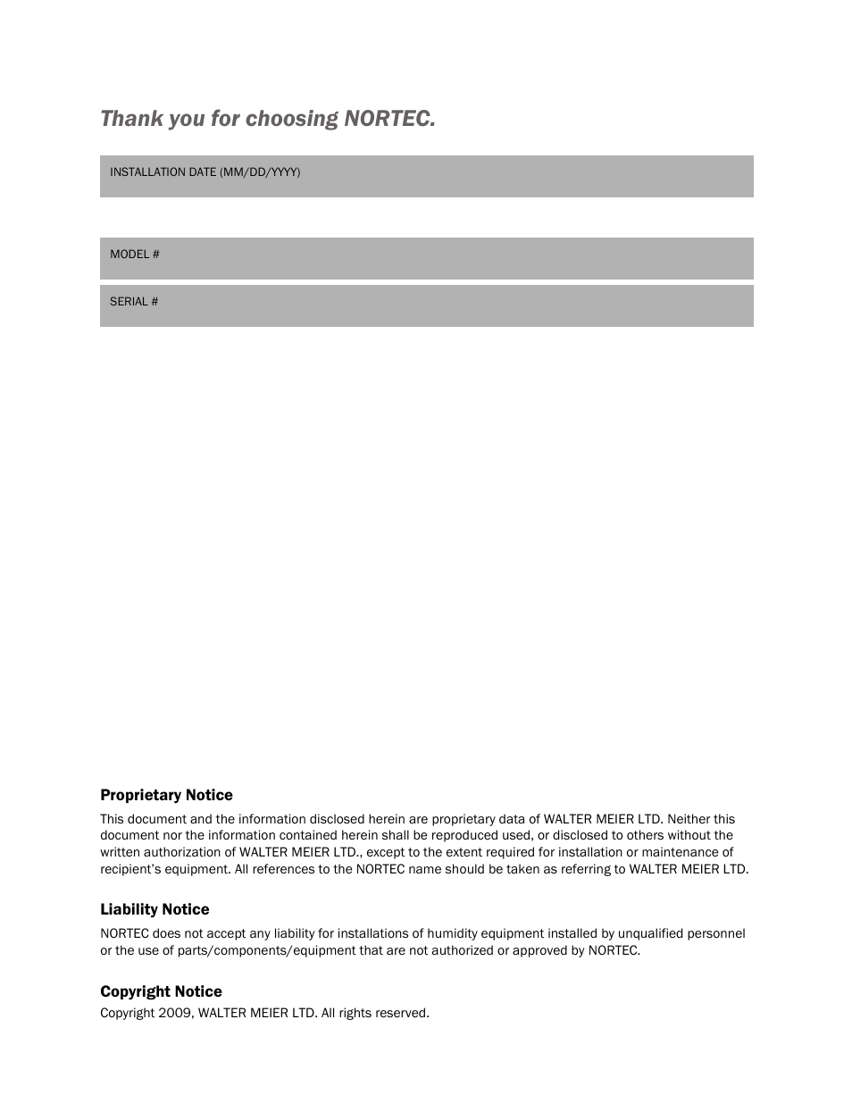 Nortec OnLine GSTC User Manual | Page 2 / 24