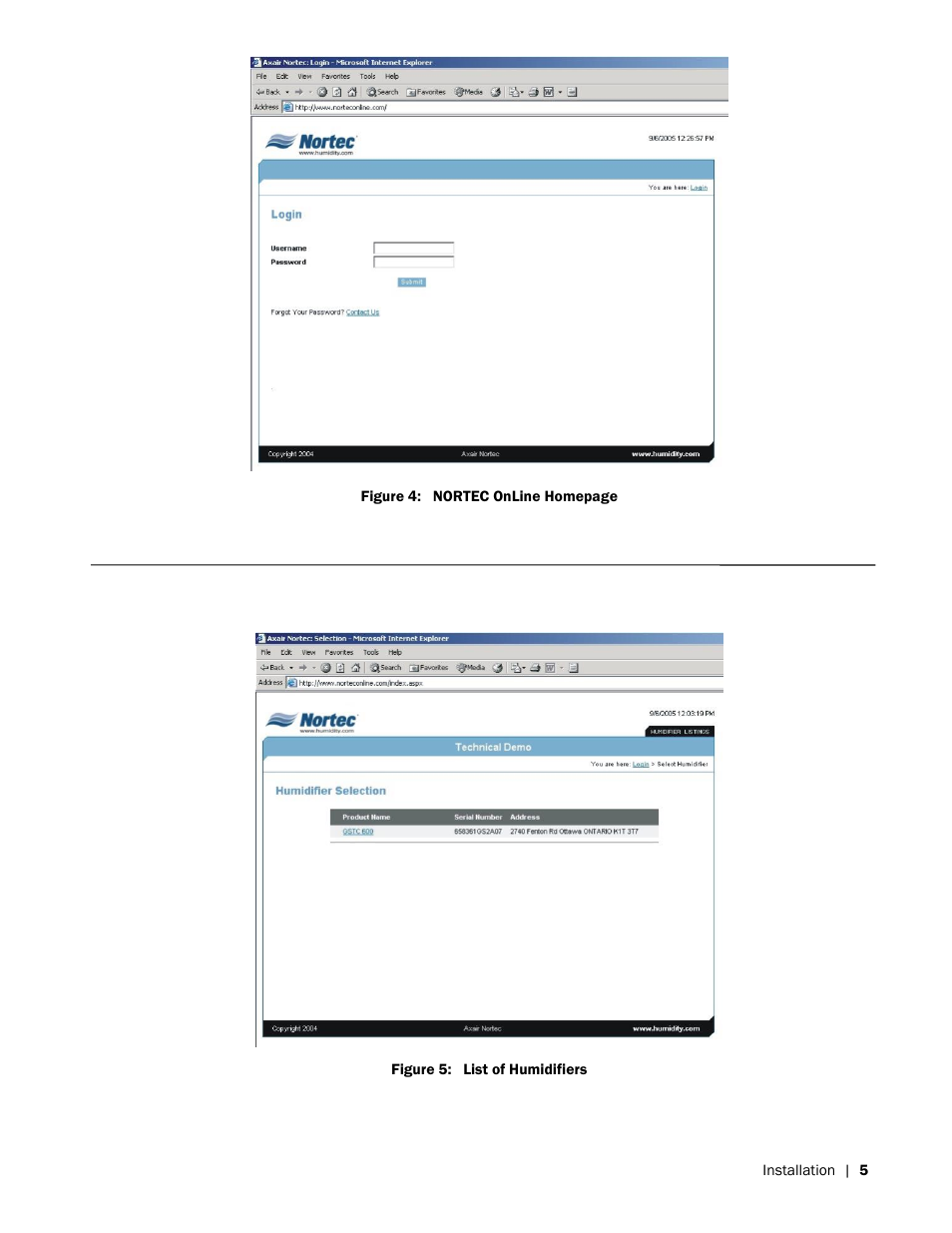 Nortec OnLine GSTC User Manual | Page 9 / 24